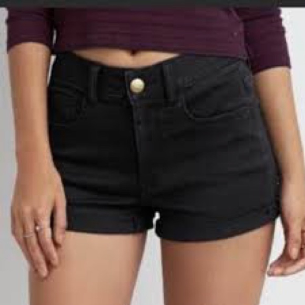 American Eagle Outfitters Black High Waist Shorts